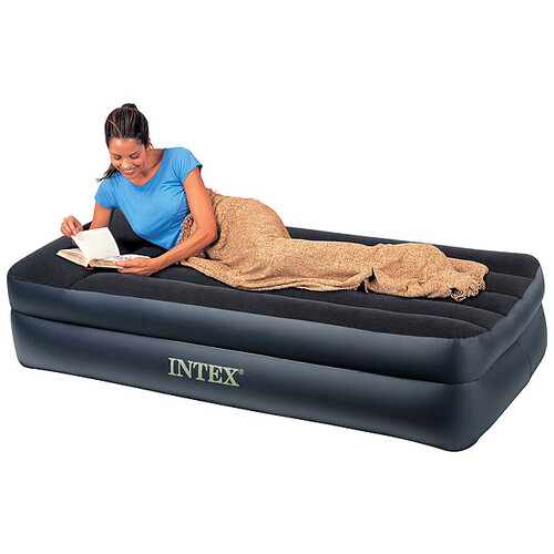 Надувная кровать Pillow Rest, Twin 99х191х42 см INTEX