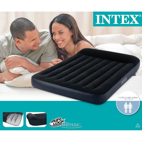 Надувной матрас Pillow Rest Classic 137*191*23 см INTEX