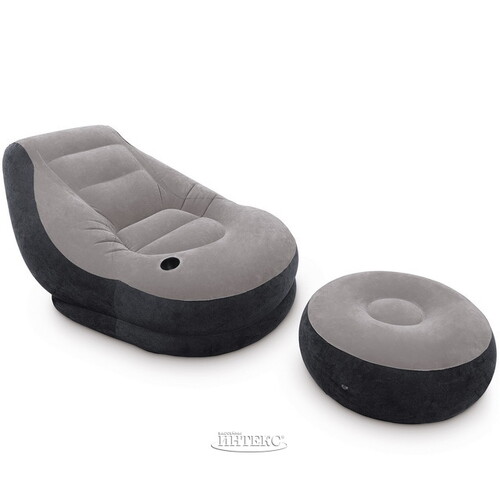 Надувное кресло с пуфиком Ultra Lounge 99*130 см INTEX