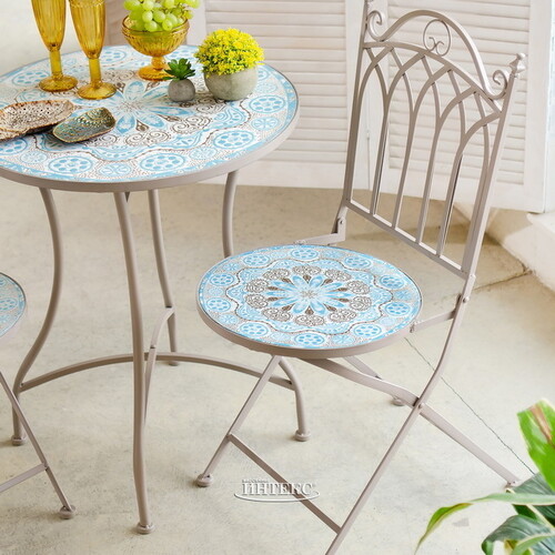 Складной стул с мозаикой Лионель 90*46*39 см, металл Kaemingk