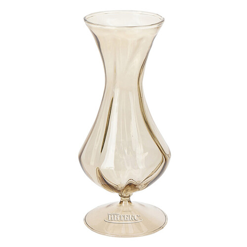 Стеклянная ваза Del Vetro - Arosa 19 см светло-коричневая Koopman