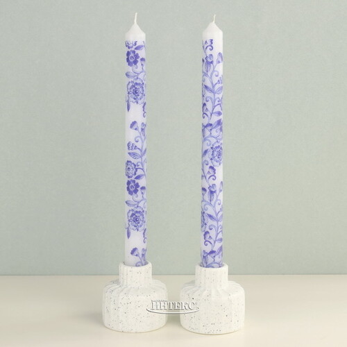 Высокие свечи Romantic Florete 25 см, 2 шт Koopman