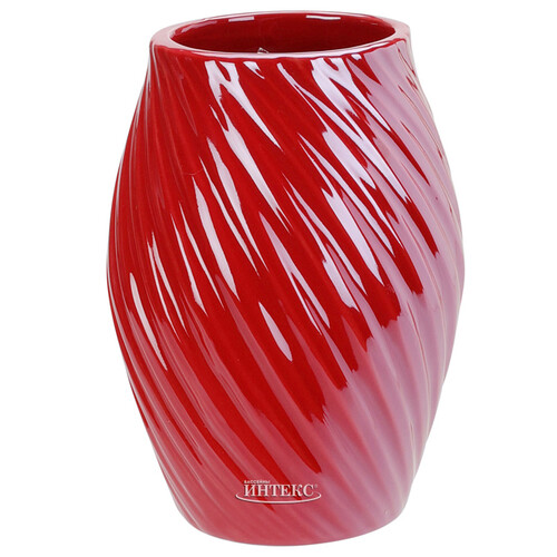 Керамическая ваза Amicitia 16 см коралловая Koopman