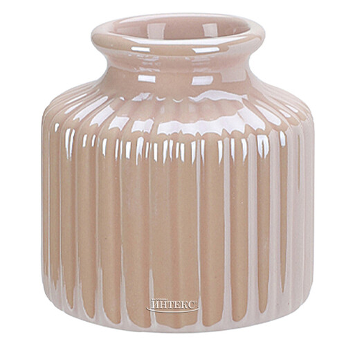 Керамическая ваза Amicitia 9 см жемчужная Koopman