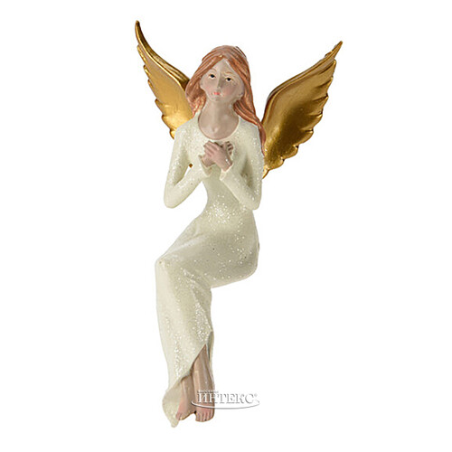 Статуэтка Ангел Шарлотта с золотыми крыльями 16 см Koopman