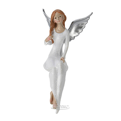 Статуэтка Ангел Шарлотта с серебряными крыльями 16 см Koopman
