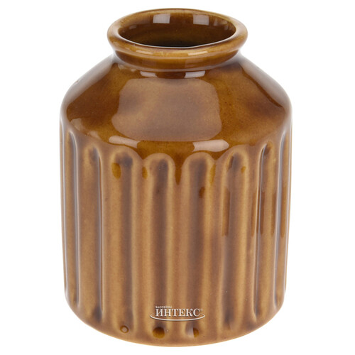Фарфоровая ваза Vivaro 10 см медовая Koopman