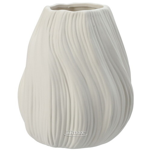 Керамическая ваза Flourish 19 см белая Koopman