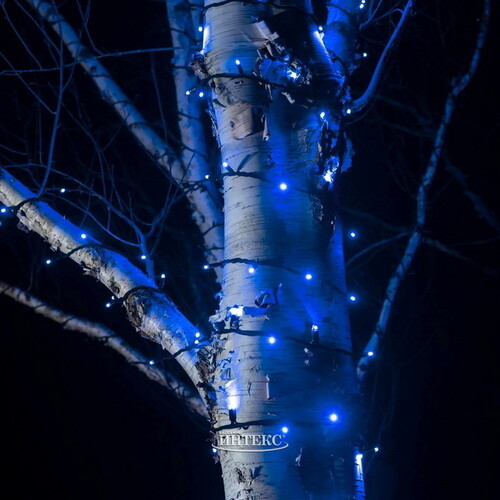 Клип Лайт - Спайдер Quality Light 60 м, 600 синих LED ламп, черный ПВХ, IP44 BEAUTY LED