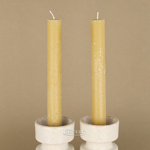Столовые свечи De Mala 25 см, 2 шт, охровые Koopman