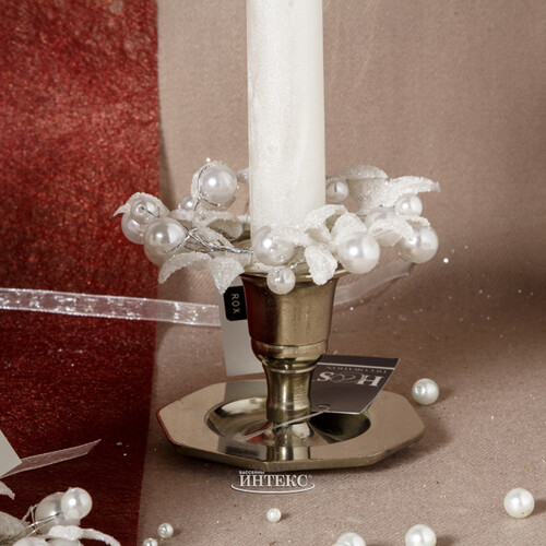 Венок для свечи Снежная Дымка 9 см Swerox