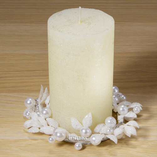 Венок для свечи Снежная Дымка 12 см Swerox