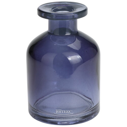 Стеклянная ваза-подсвечник Sinus Amnis 8 см синяя Koopman