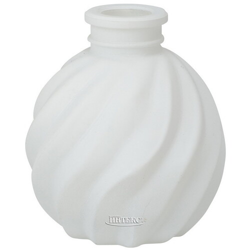 Стеклянная ваза-подсвечник Agnus 8 см белая Koopman