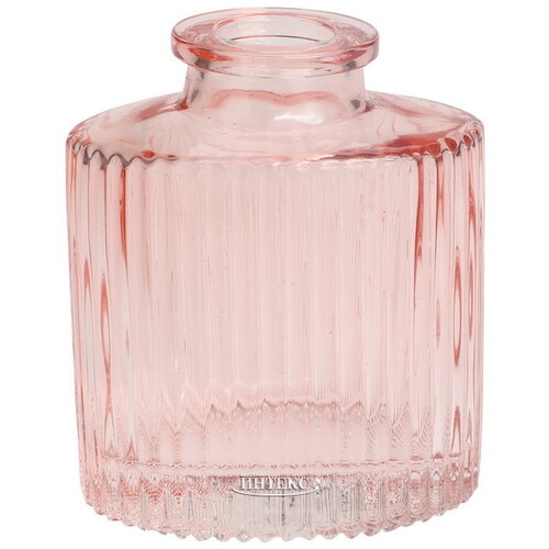 Стеклянная ваза-подсвечник Hatteras 8 см розовая Koopman