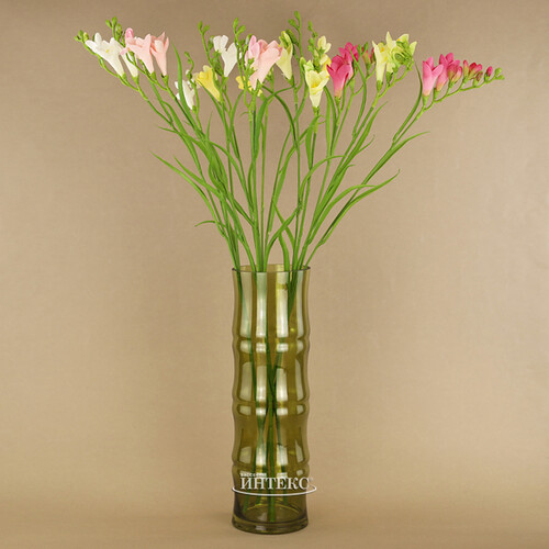 Стеклянная ваза Bambu 32*10 см оливковая Koopman