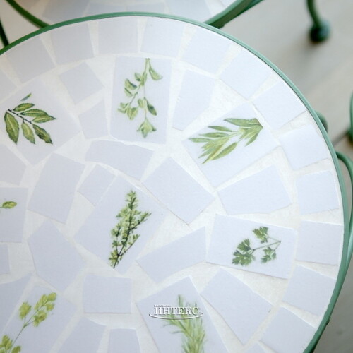Комплект кофейных столиков с мозаикой Тессера Грин, 3 шт, металл Kaemingk