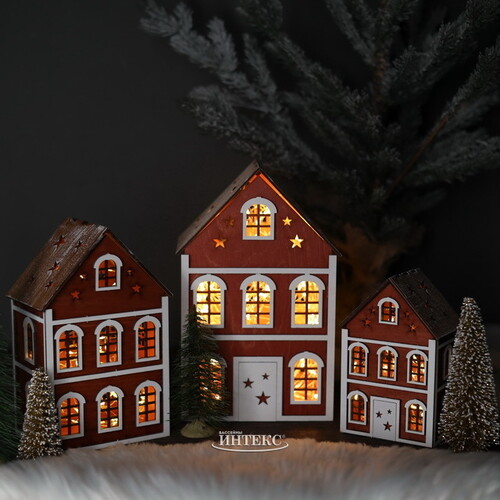 Декоративный домик Стокгольм 26 см Christmas Apple