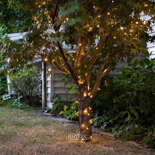 Гирлянды на деревья Клип Лайт Quality Light 30 м, 300 теплых белых LED ламп, черный ПВХ, IP44 BEAUTY LED