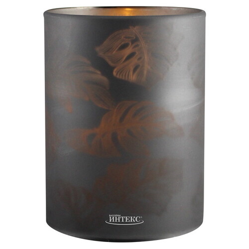 Светодиодная свеча в стакане Gambetta 10 см, на батарейках Peha