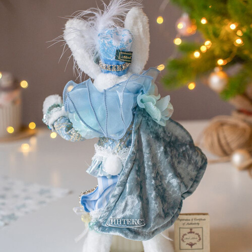 Коллекционная кукла Мистер Рэббитсон - Голубой Бал в Стране Чудес 36 см Mark Roberts