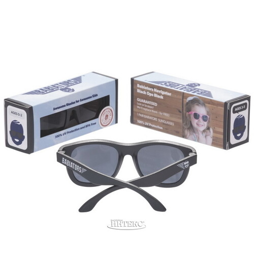 Детские солнцезащитные очки Babiators Original Navigator Чёрный спецназ, 3-5 лет Babiators