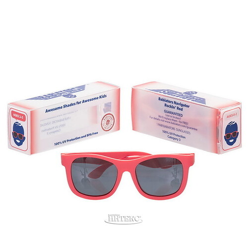 Детские солнцезащитные очки Babiators Original Navigator Красный качает, 3-5 лет Babiators