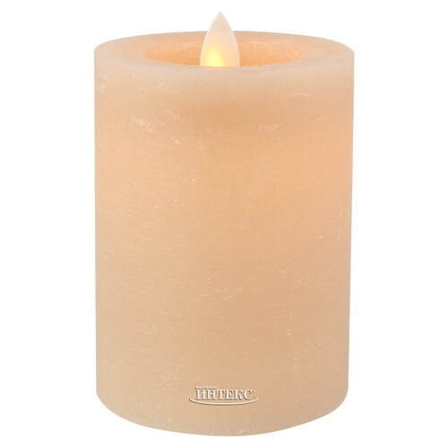 Светодиодная свеча с имитацией пламени Arevallo 15 см, светло-розовая, батарейка Peha