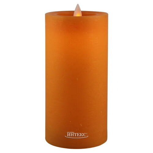 Светодиодная свеча с имитацией пламени Arevallo 15 см, оранжевая, батарейка Peha
