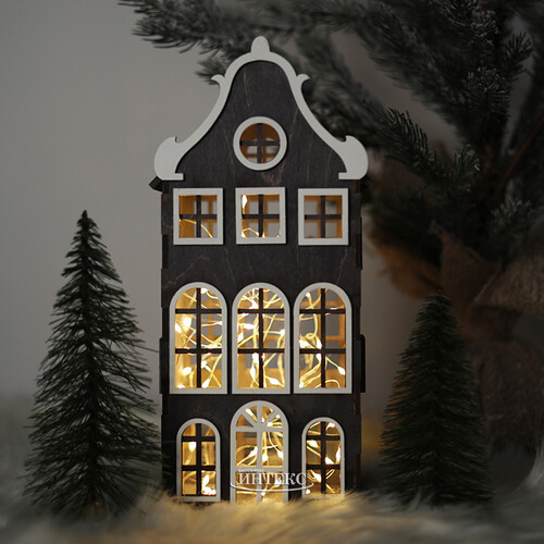 Декоративный домик Амстердам 27 см Christmas Apple