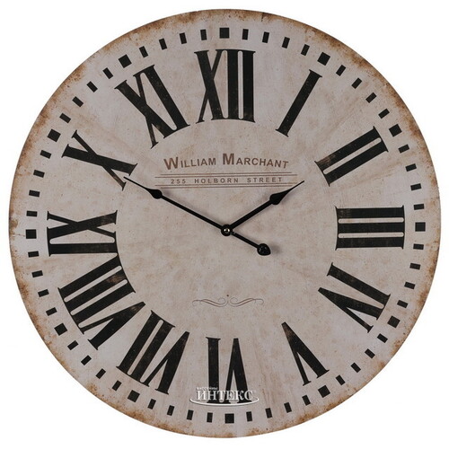 Настенные часы William Marchant 60 см белые Koopman