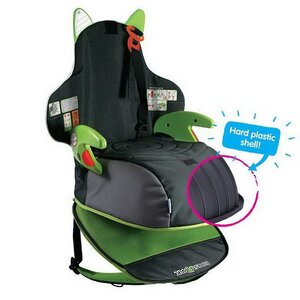 Автокресло-рюкзак Boostapak черно-зеленое от 15 до 36 кг (Trunki, Великобритания). Артикул: 0041-GB01-P1