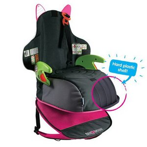Автокресло-рюкзак Boostapak черно-розовое от 15 до 36 кг (Trunki, Великобритания). Артикул: 0046-GB01