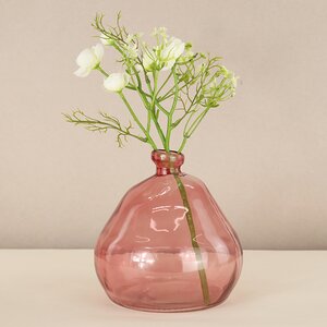 Стеклянная ваза Adagio 19 см розовая Koopman фото 2