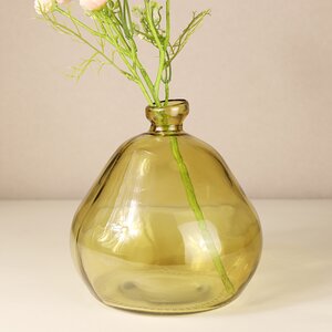 Стеклянная ваза Adagio 19 см желтая