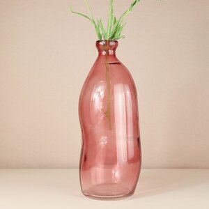 Стеклянная ваза-бутылка Adagio 36 см розовая (Koopman, Нидерланды). Артикул: 008000140-2