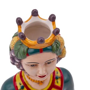 Сицилийская ваза Testa di Moro - Фруктовая Принцесса 18 см EDG фото 2