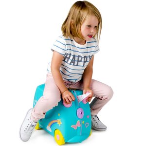 Детский чемодан-каталка Единорог Уна с наклейками, эксклюзивная коллекция Trunki фото 2