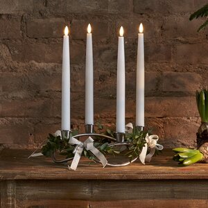 Набор столовых свечей с имитацией пламени Lola 28.5 см, 4 шт с пультом управления, на батарейках Star Trading фото 1