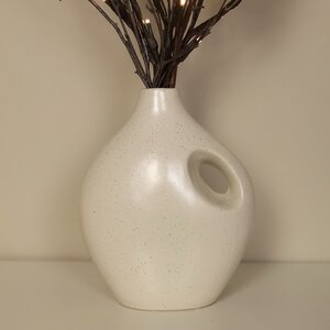 Фарфоровая ваза кувшин Cremato 20*16 см бежевая (Koopman, Нидерланды). Артикул: 095753120-1