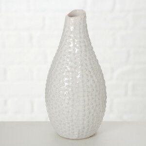 Керамическая ваза Tessa 18 см белая (Boltze, Германия). Артикул: 1002061-1