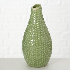 Керамическая ваза Tessa 18 см светло-зеленая (Boltze, Германия). Артикул: 1002061-2