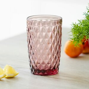 Стакан для воды Шатель 600 мл розовый, стекло Boltze фото 1