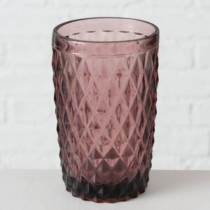 Стакан для воды Шатель 600 мл розовый, стекло Boltze фото 4