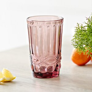 Стакан для воды Монруж 600 мл розовый, стекло Boltze фото 1