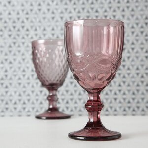 Бокал для вина Монруж 17 см розовый, стекло Boltze фото 6