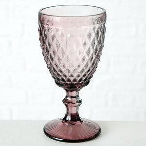 Бокал для вина Шатель 17 см розовый, стекло Boltze фото 6