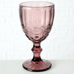 Бокал для вина Монруж 17 см розовый, стекло Boltze фото 5
