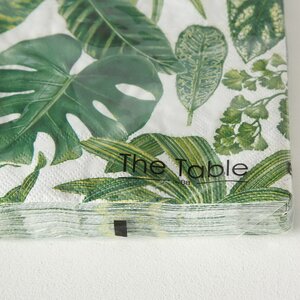 Бумажные салфетки Monstera Leaf 17*17 см, 20 шт Boltze фото 2