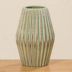 Керамическая ваза Минодора 21 см светло-зеленая (Boltze, Германия). Артикул: 1009505-1